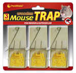 Pestshield 3pc Wooden Mouse Traps